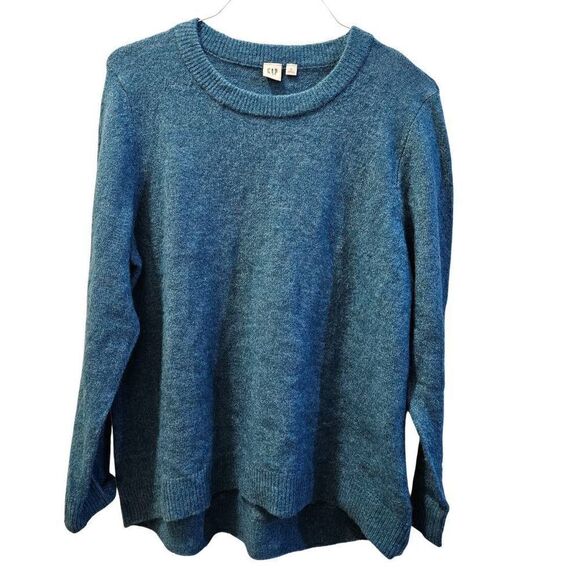 Gap Blue knit Crew Neck Sweater Size L - Picture 1 of 4